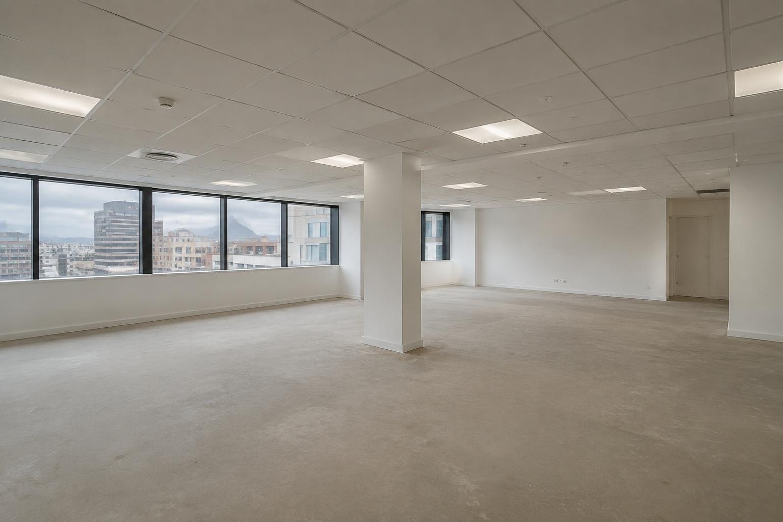 Clean white-boxed office shell, Cape Town