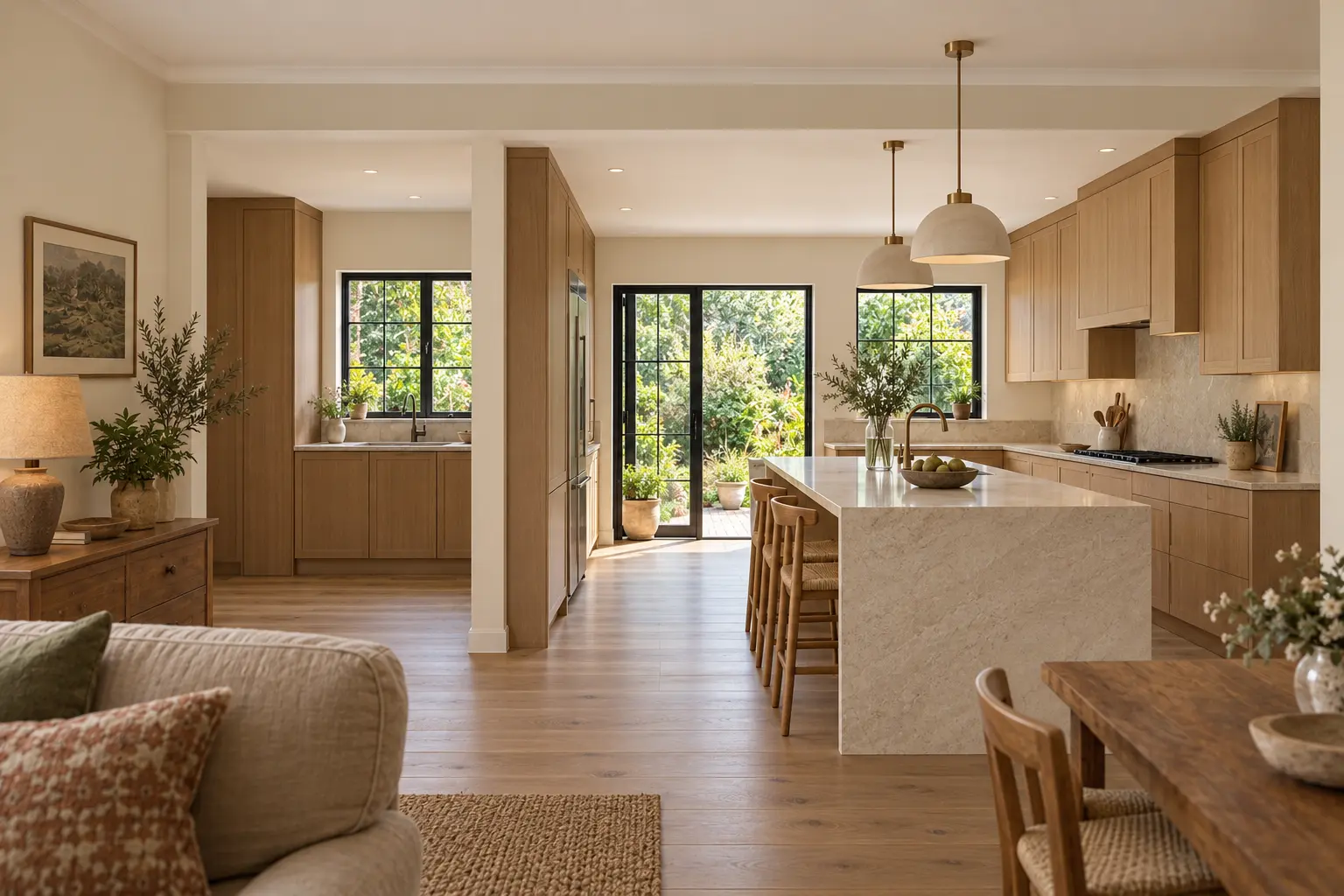 Open-Plan Living And Kitchen after concept